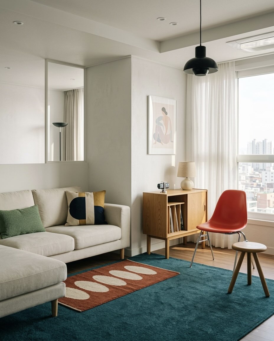 스칸디나비아 미드 센추리 감성 아파트 image 2