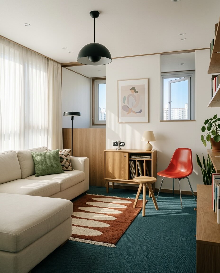 스칸디나비아 미드 센추리 감성 아파트 image 1