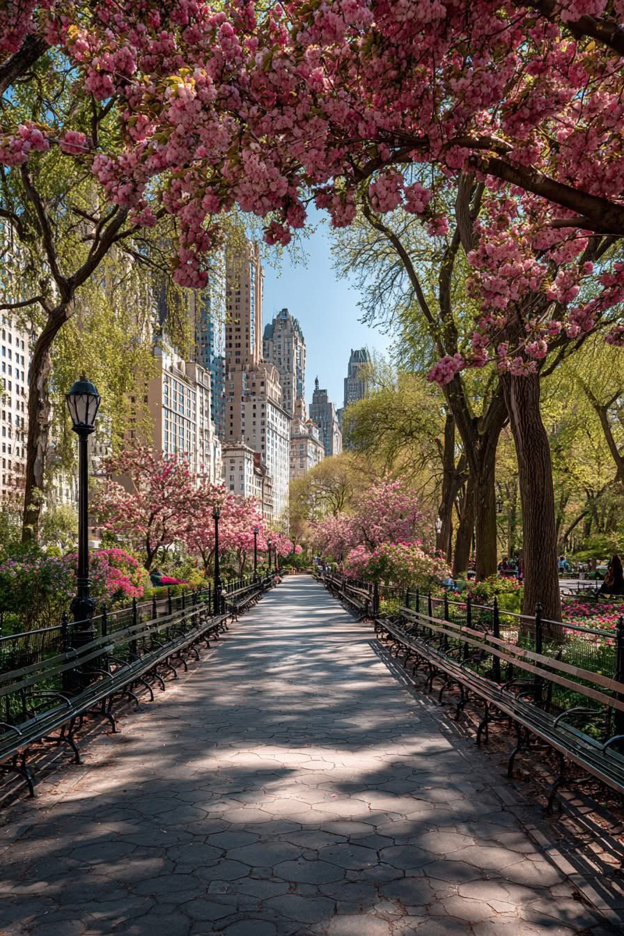 뉴욕에 찾아온 봄 🌸🌿 image 1