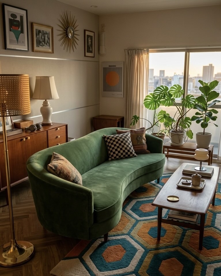 이런 미드 센추리 스타일 방, 너무 갖고 싶다! image 4